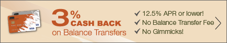 Get 3% Cash Back on Visa Balance Transfers